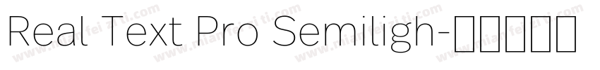 Real Text Pro Semiligh字体转换